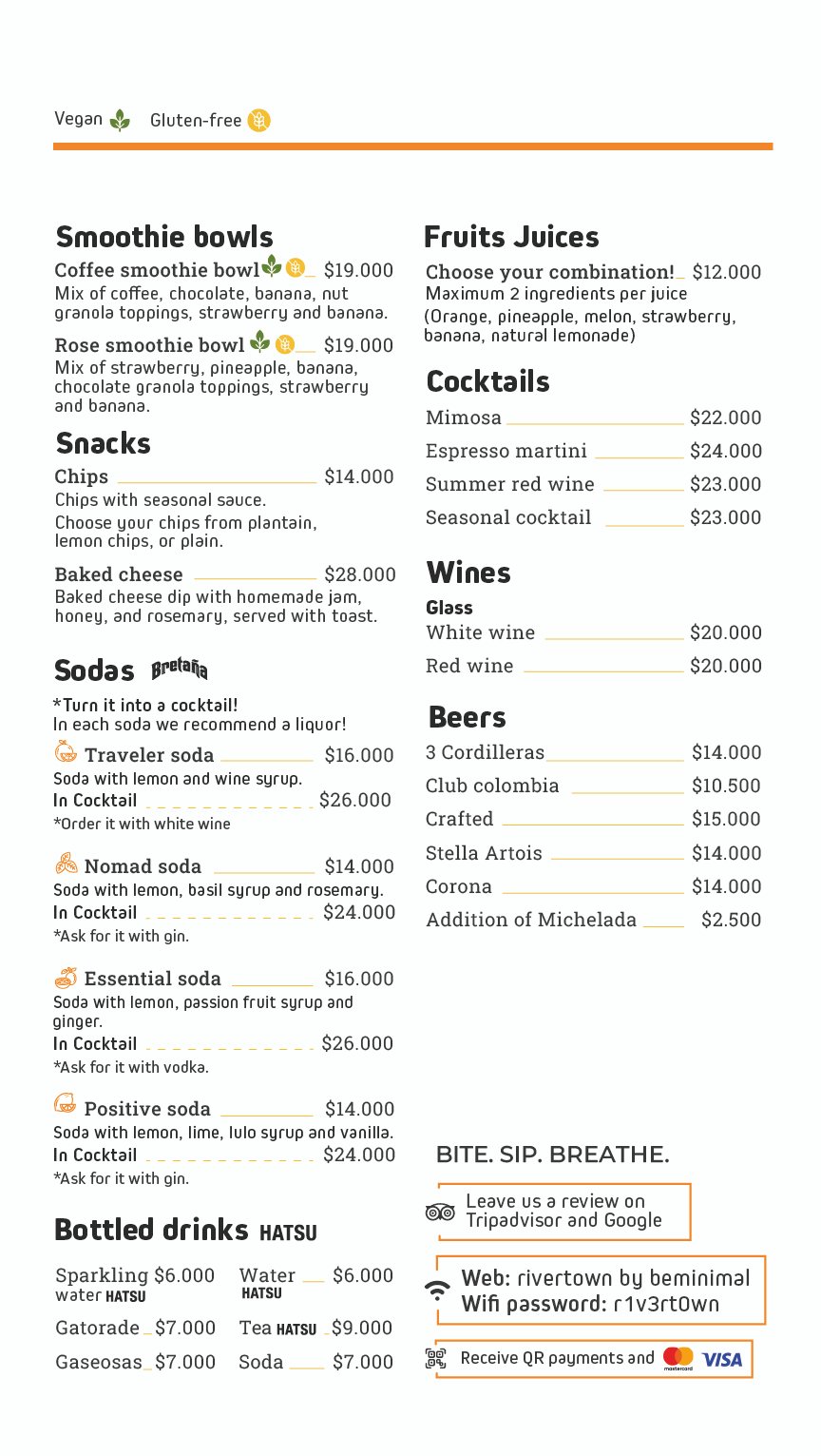 Menu 2025 - Inglés 3