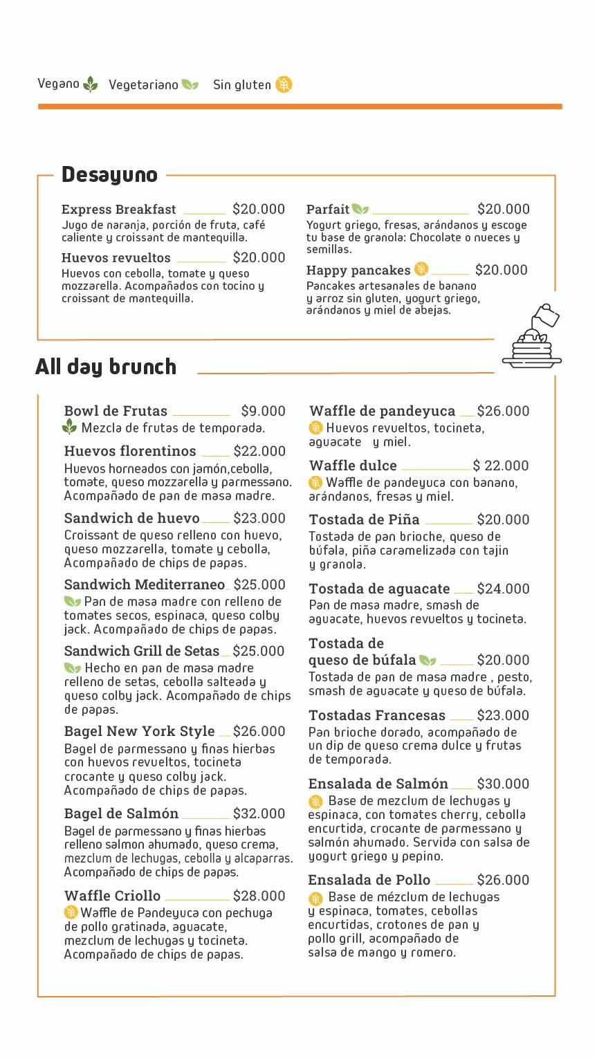 Menu 2025 - español 2