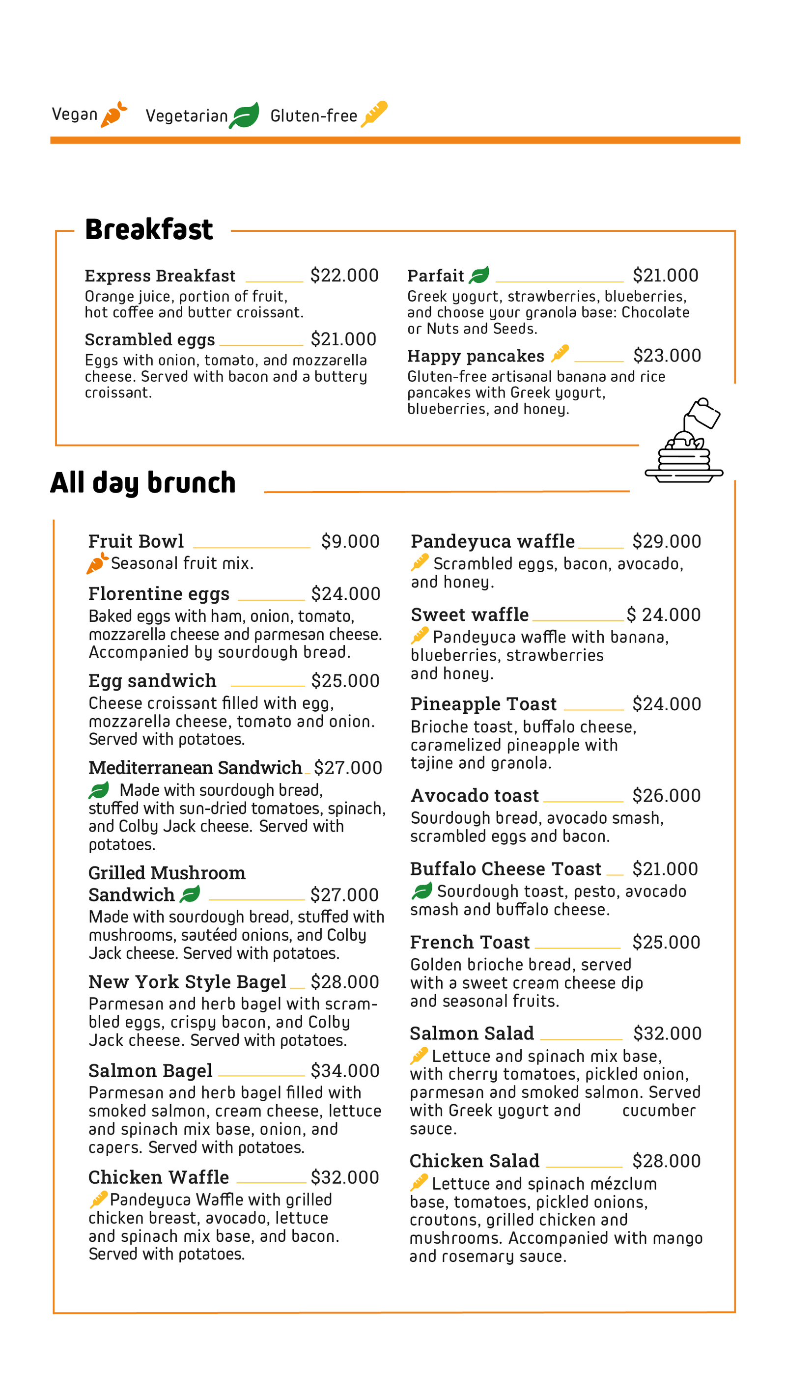 Menu 2025 - Inglés 2