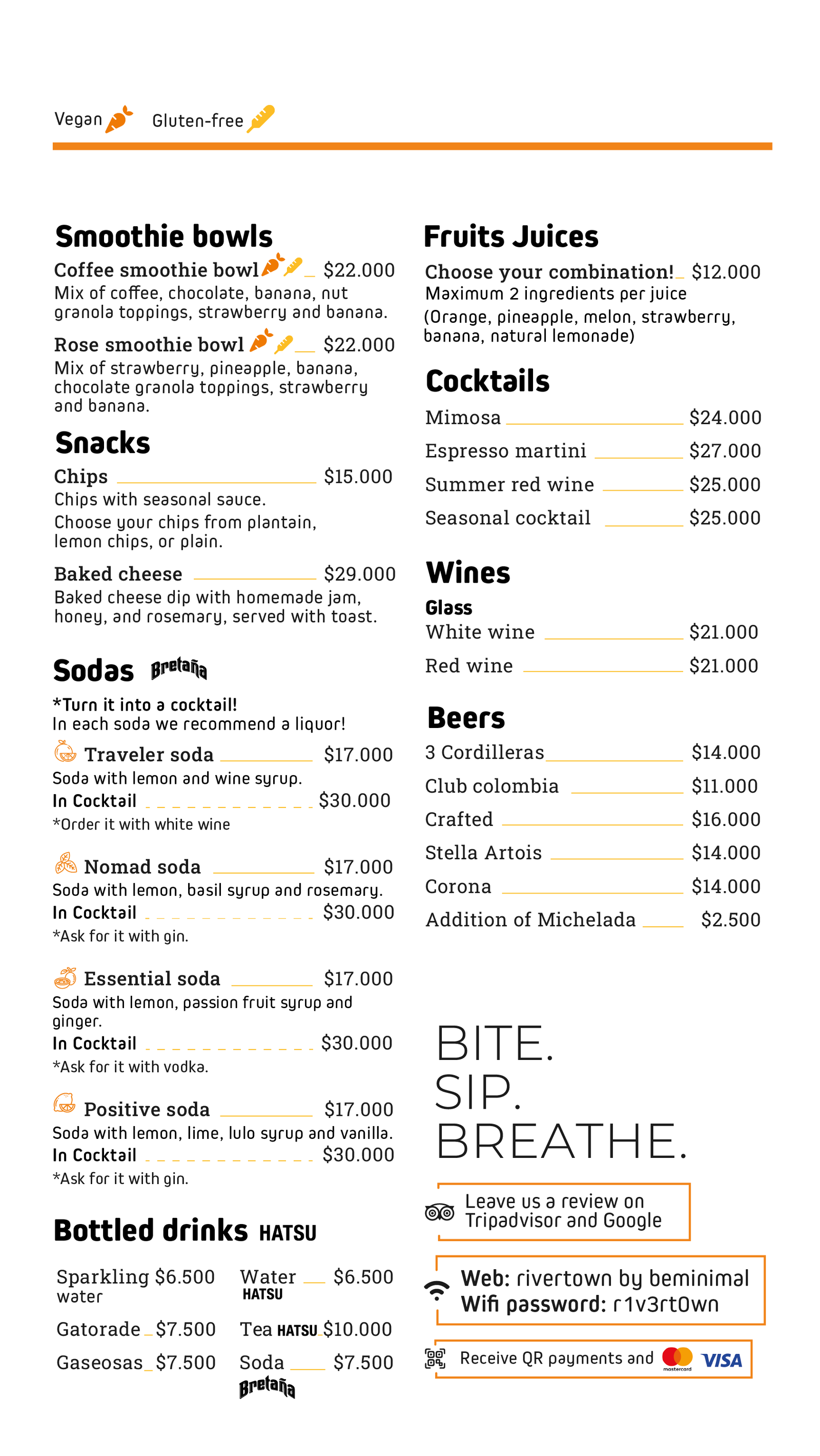 Menu 2025 - Inglés 3